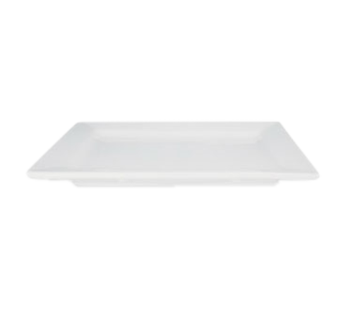 Product image #1 for Quattro 8 x 6 Inch Rectangular Flat Fully Vitrified Ceramic Plate, Pearl White