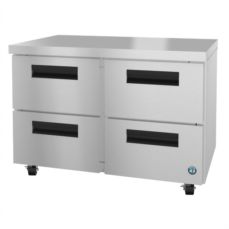 Product image #1 for Hoshizaki Steelheart 48-Inch Two-Section Undercounter Freezer with Four Drawers, 13.66 Cu. Ft.