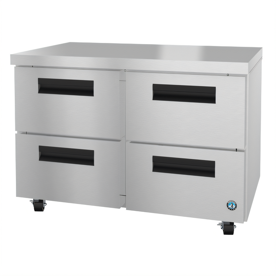 Product image #1 for Hoshizaki Steelheart 48-Inch Two-Section Undercounter Freezer with Four Drawers, 13.66 Cu. Ft.