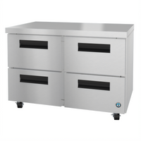 Hoshizaki Steelheart 48-Inch Two-Section Undercounter Freezer with Four Drawers, 13.66 Cu. Ft.
