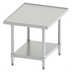 Thumbnail image #1 for Winco 24-Inch Stainless Steel Equipment Stand for Mixers and Slicers with Galvanized Undershelf