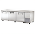 Thumbnail image #1 for True TUC-93-HC 3-Section Deep Undercounter Refrigerator with Solid Doors, Self-Contained Side-Mount Refrigeration
