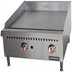 Thumbnail image #1 for Uniworld 24-Inch Heavy-Duty Gas Countertop Griddle, 3/4-Inch Smooth Steel Plate, Natural Gas / Convertible to Propane