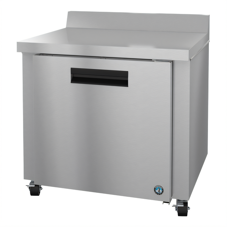 Product image #1 for Hoshizaki Steelheart 36-Inch One-Section Reach-In Worktop Refrigerator, 9.9 Cu. Ft., Solid Door, Rear-Mounted Self-Contained