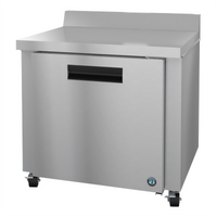 Hoshizaki Steelheart 36-Inch One-Section Reach-In Worktop Refrigerator, 9.9 Cu. Ft., Solid Door, Rear-Mounted Self-Contained