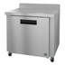 Thumbnail image #1 for Hoshizaki Steelheart 36-Inch One-Section Reach-In Worktop Refrigerator, 9.9 Cu. Ft., Solid Door, Rear-Mounted Self-Contained