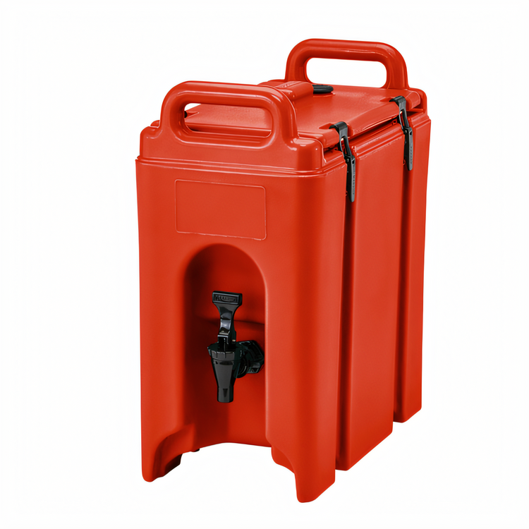 Product image #1 for Cambro Camtainer 2-1/2 Gallon Insulated Beverage Carrier, Hot Red