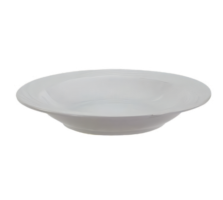 Product image #2 for Crestware Firenze Swirl Embossed 8-7/8 Inch Round Vitrified Ceramic Soup Bowl