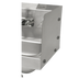 Thumbnail image #1 for Advance Tabco 12-Inch High Bolt-On Single Panel Hand Sink Side Splash Guard