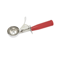Winco ICD-24 1-3/4 oz Size 24 Thumb Press Ice Cream Disher with Red Handle