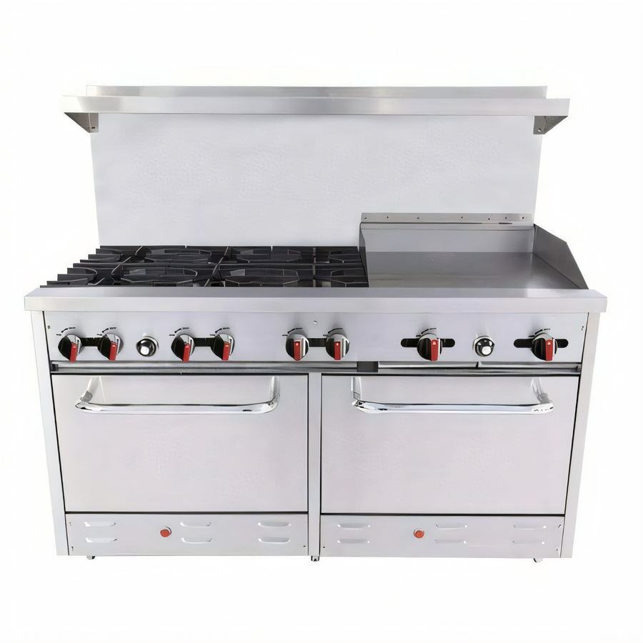 Product image #1 for BakeMax (TVI) BAS36-24-2 BakeMax Gas Ranges