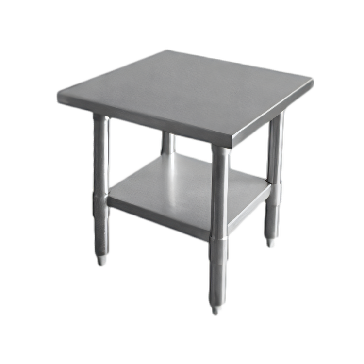 Product image #1 for Thunder Group 30 x 12 x 35 Inch 430 Stainless Steel Flat Top Work Table with Adjustable Undershelf