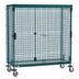 Thumbnail image #1 for Metro Super Erecta Mobile Security Unit with Sliding Doors, Metroseal Green Epoxy, 24 x 60 Shelf