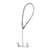 Thumbnail image #1 for T&S Brass EasyInstall Wall-Mount Pre-Rinse Mixing Faucet with 8-Inch Adjustable Centers, 44-Inch Hose, and 0.65 GPM Spray Valve