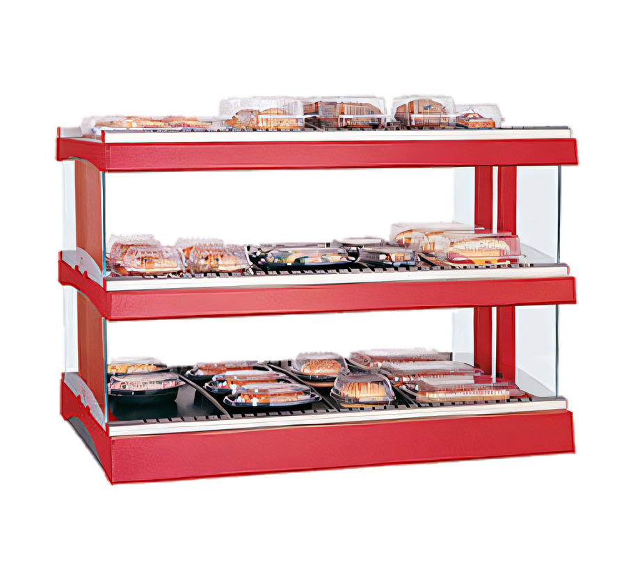 Product image #1 for Hatco Glo-Ray Designer Horizontal Countertop Hot Food Display Warmer, 39-Inch, Dual Shelf