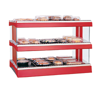 Hatco Glo-Ray Designer Horizontal Countertop Hot Food Display Warmer, 39-Inch, Dual Shelf