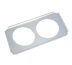 Thumbnail image #1 for Stainless Steel Steam Table Adapter Plate with Two 8-1/2 Inch Round Inset Holes