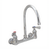 Thumbnail image #1 for OptiFlow Heavy-Duty Splash-Mounted Gooseneck Faucet, 8 Inch Centers