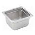Thumbnail image #1 for Winco 1/6 Size 4-Inch Deep 24-Gauge Anti-Jamming Solid Steam Table Pan