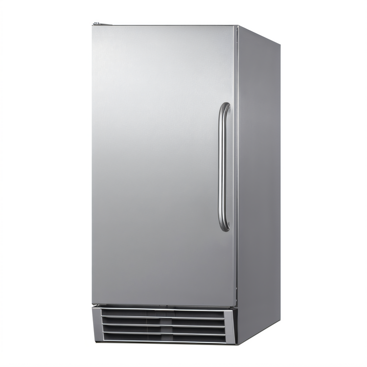 Product image #1 for Summit Commercial Built-In/Freestanding Undercounter Clear Cube Ice Maker with 25 lb. Storage Bin, Stainless Steel