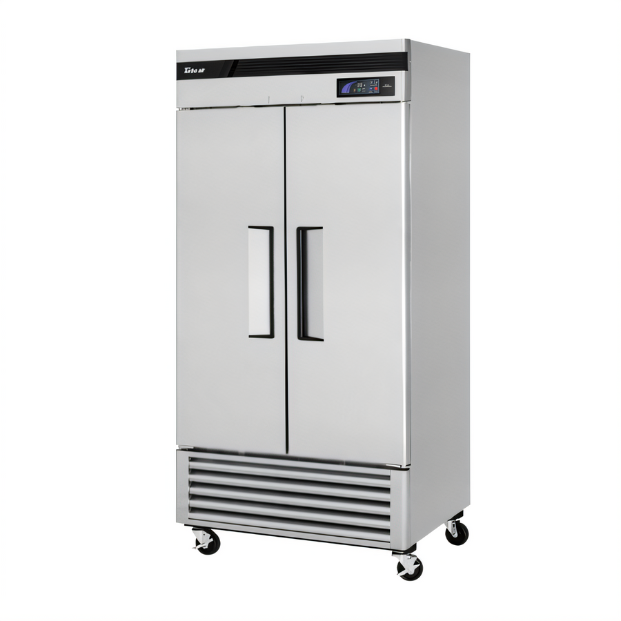 Product image #1 for Turbo Air Super Deluxe Two-Section Reach-In Refrigerator, Bottom Mount, Solid Doors, 29.19 Cu. Ft.