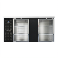 Continental Refrigerator BB69SNGD 69-Inch Shallow Depth Glass Door Back Bar Cooler
