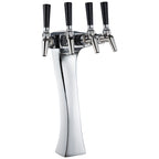 Thumbnail image #1 for Perlick Corporation 4043-3B 3-Faucet Glycol-Cooled Countertop Draft Beer Tower, Polished Chrome