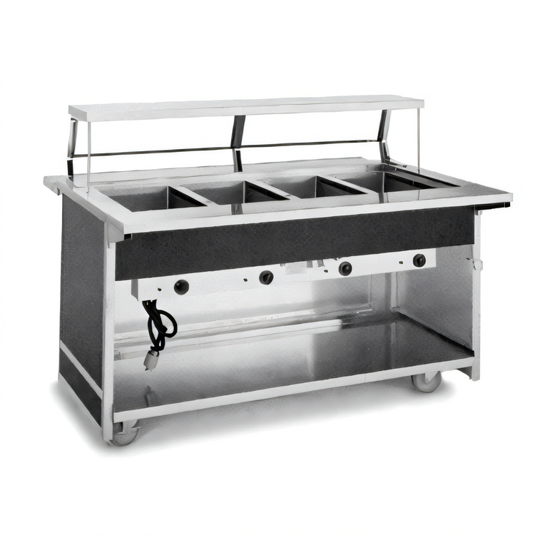 Product image #1 for Atlas Metal BLH-4-OT Mobile Hot Food Serving Counter with 4 Wells