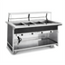 Thumbnail image #1 for Atlas Metal BLH-4-OT Mobile Hot Food Serving Counter with 4 Wells