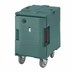 Thumbnail image #1 for Cambro Ultra Pan Carrier H-Series Heated Front-Loading Food Pan Carrier with Casters, 1 Compartment, Granite Green, 110V