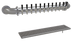 Thumbnail image #1 for Glastender Wall-Mounted Pipe Wall Draft Dispensing Tower, 12 Faucets, Glycol-Cooled, Stainless Steel