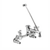 Thumbnail image #1 for Fisher Wall-Mounted Service Sink Faucet with Long Spout, Eccentric Stops, and Vacuum Breaker