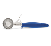 Hamilton Beach Commercial #16 Thumb Press Portion Disher, 2-3 oz, Blue Ergo Handle, Stainless Steel Bowl