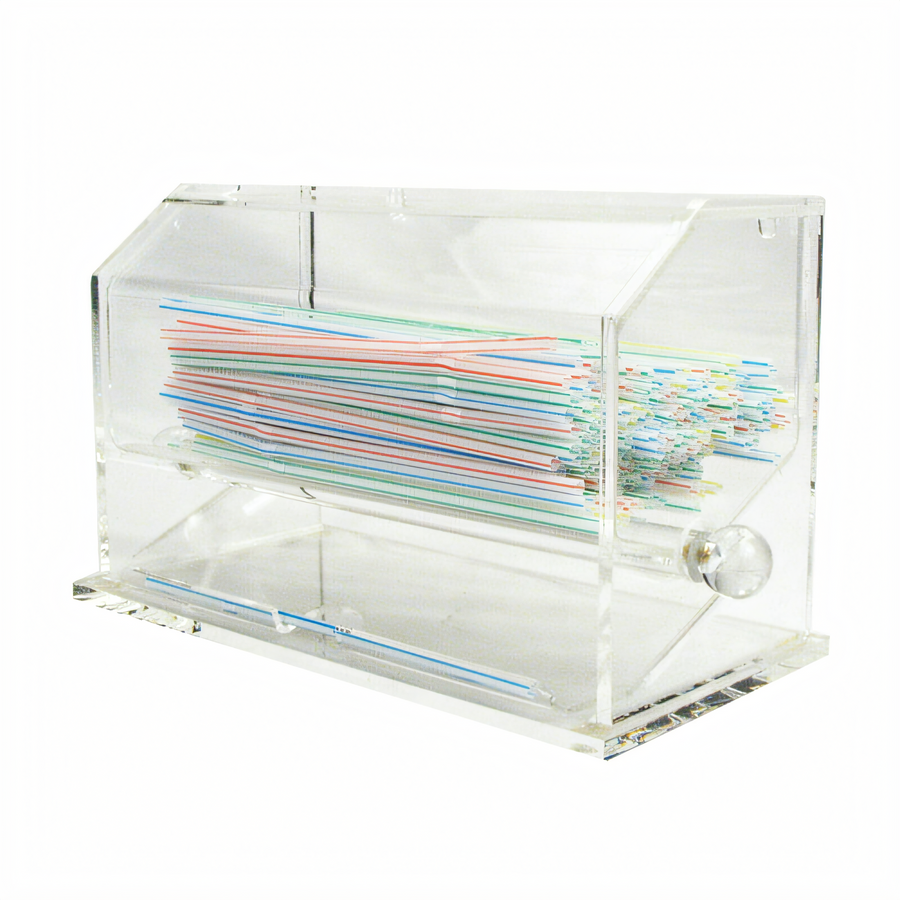 Product image #1 for Winco Countertop Clear Acrylic Straw Dispenser, 250-Straw Capacity