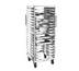 Thumbnail image #1 for Dinex Universal Wide Angle Guide Mobile Tray Rack, Full Height, Open Sided, 18 Full-Size Pan Capacity