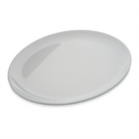 Epicure 10-Inch Coupe Dinner Plate, White Melamine