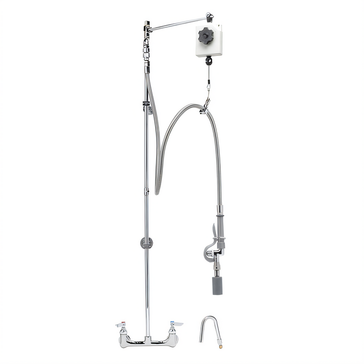 Product image #1 for T&S Brass B-0130 Wall-Mount Pre-Rinse Unit with Balancer and Quick Disconnect Spray Attachments