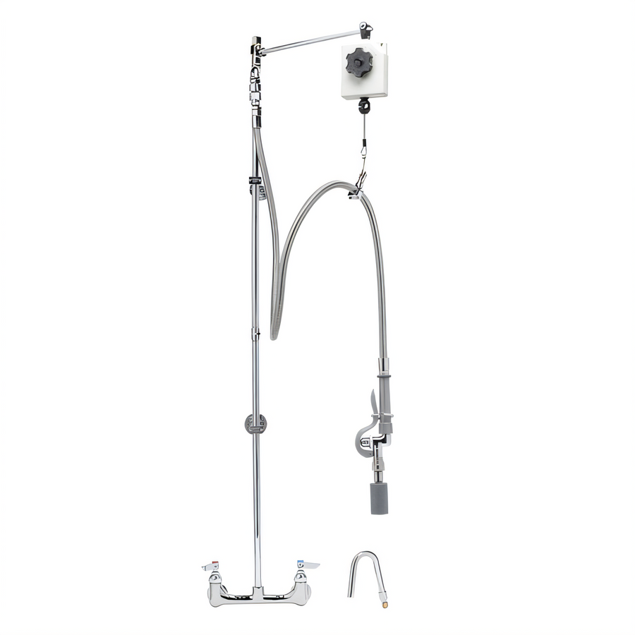 Product image #1 for T&S Brass B-0130 Wall-Mount Pre-Rinse Unit with Balancer and Quick Disconnect Spray Attachments
