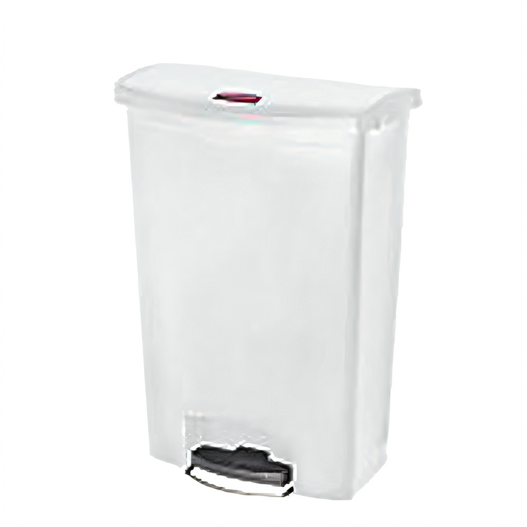 Product image #1 for Slim Jim 24 Gallon White Resin Front-Step Waste Container