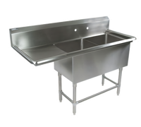 John Boos Pro-Bowl 2-Compartment Sink with Left Drainboard and 10