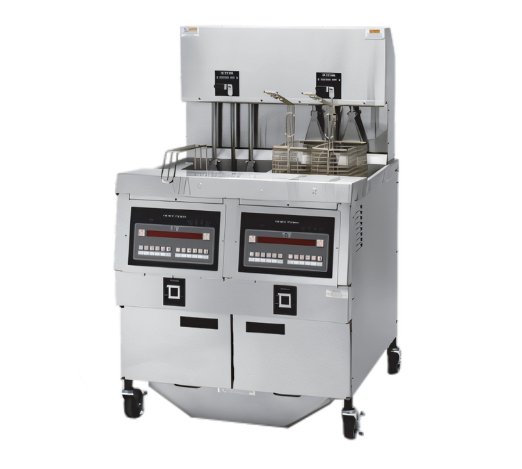 Product image #1 for Henny Penny OEA-322 2-Well Electric Auto Lift Open Fryer with Built-In Filtration