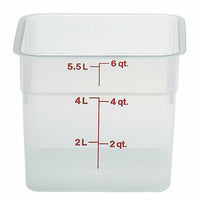 Cambro 6SFSPP190 CamSquare® Commercial Food Storage Containers Case of 6