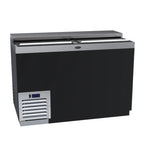 Thumbnail image #1 for Krowne MC48B 48-Inch Underbar Glass Froster, Slide-Top, Self-Contained, Stainless Interior, Black Vinyl-Clad Exterior