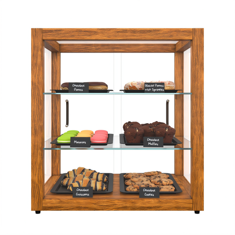 Product image #1 for Koolmore Full-Service Bakery Display Case with 3 Tempered-Glass Shelves