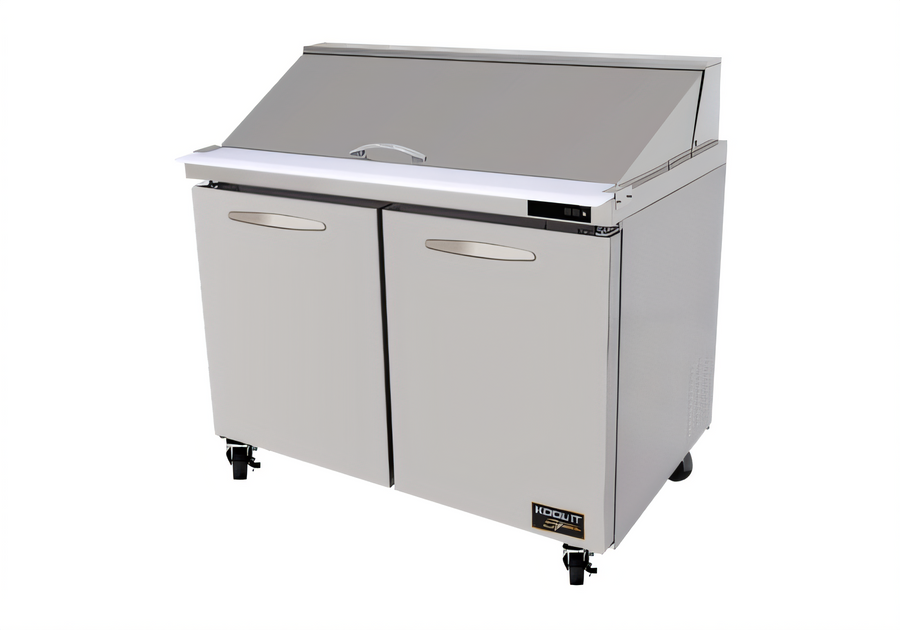 Product image #1 for Kool-It Signature 48-Inch Two-Section Double Door Mega Top Sandwich / Salad Prep Table