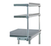 Thumbnail image #1 for New Age Single-Shelf Table-Mount Cantilever Overshelf, 12 x 24 Inch Stainless Steel