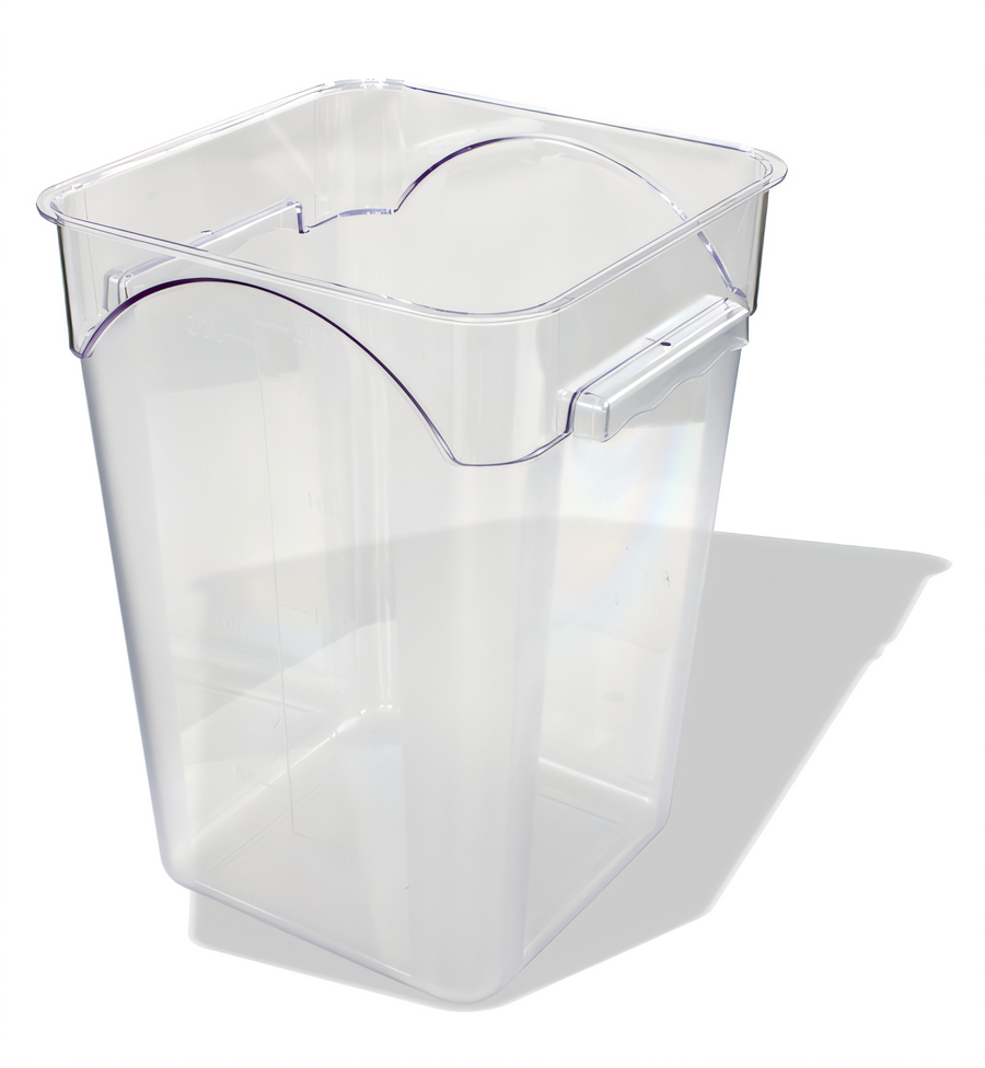Product image #1 for Crestware 22 Quart Square Clear Polycarbonate Food Storage Container