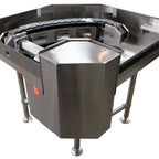 Thumbnail image #1 for Champion PRO 90B-LOAD 90° Stainless Steel Corner Conveyor Table for Rack Conveyor Dishmachines, Load Application