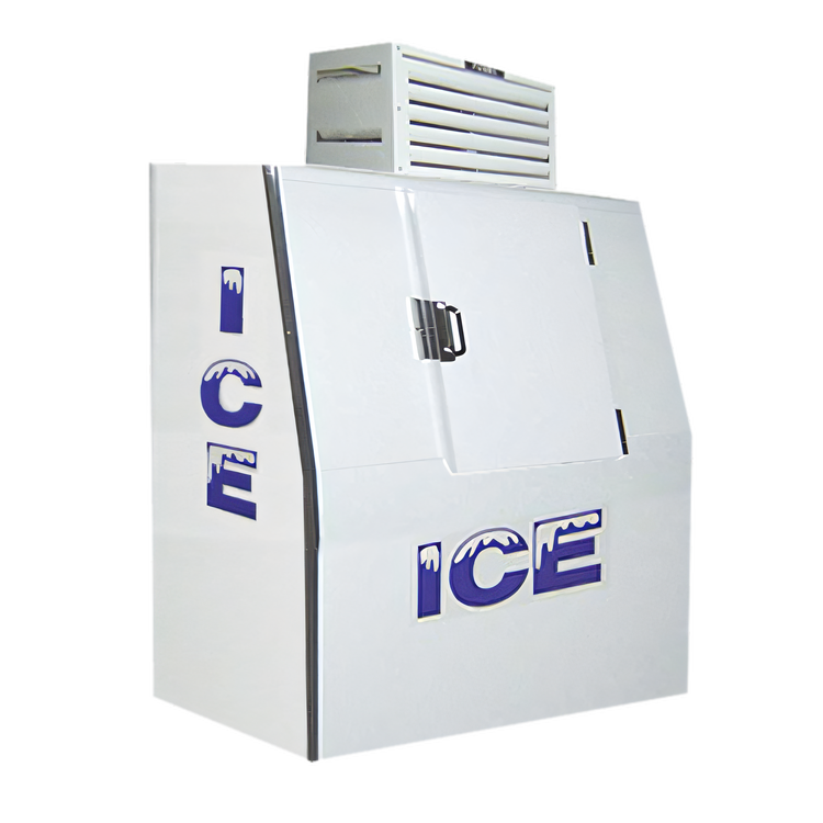 Product image #1 for Fogel ICB-1-S Outdoor Bagged Ice Merchandiser, 40 Cu. Ft., 1 Solid Hinged Door, Top-Mounted Self-Contained Refrigeration, 115V