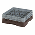 Thumbnail image #2 for Cambro Camrack Full Size 20-Compartment Glass Rack with 2 Extenders, Brown